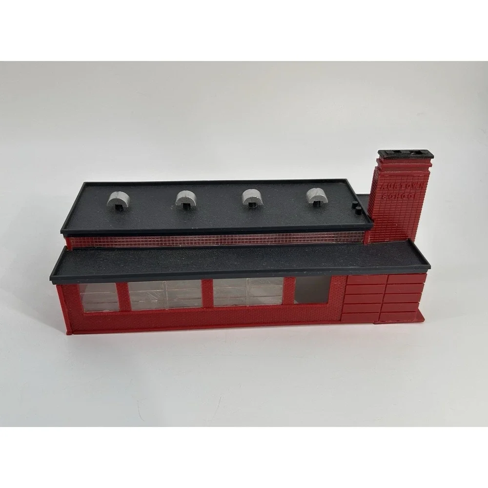 Vintage 1950s Aurora Aurtown School Ho Scale Building